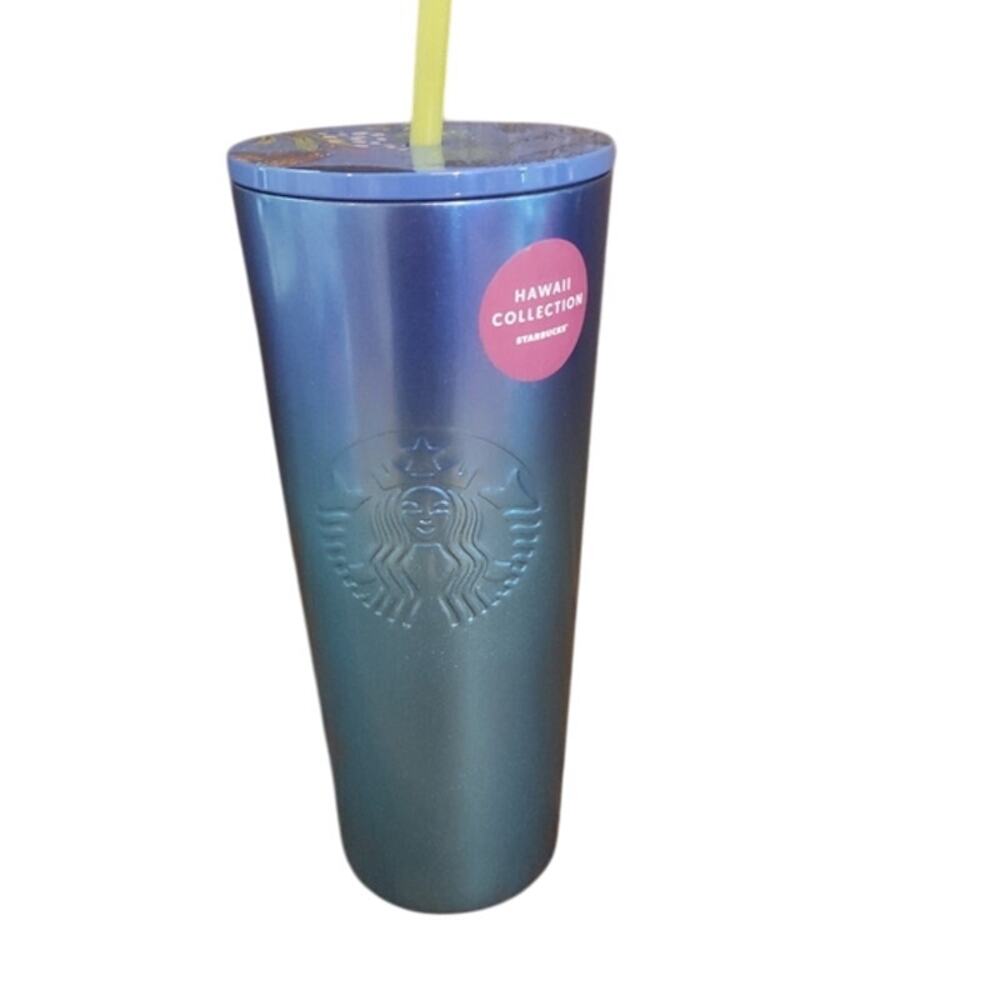 Starbucks Hawaii Collection 24 oz tumbler with straw